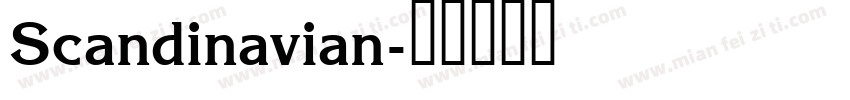 Scandinavian字体转换