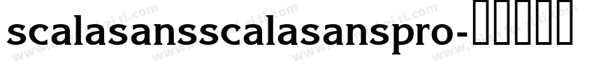 scalasansscalasanspro字体转换