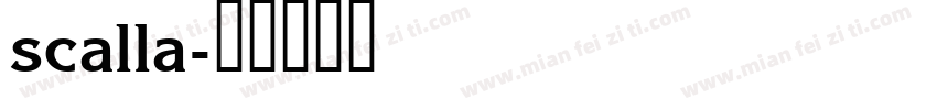 scalla字体转换