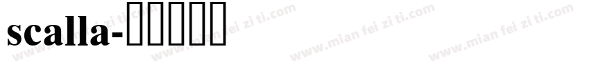 scalla字体转换