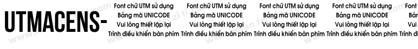 UTMAcens字体转换