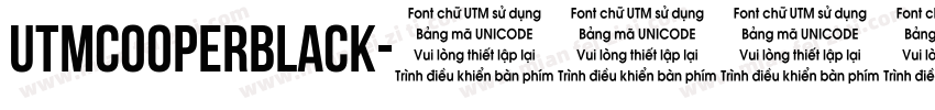 utmcooperblack字体转换