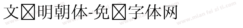 文汇明朝体字体转换