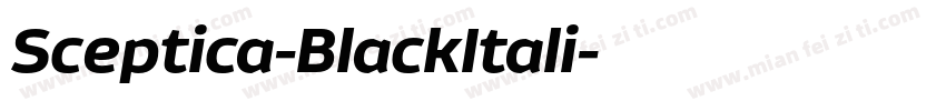 Sceptica-BlackItali字体转换