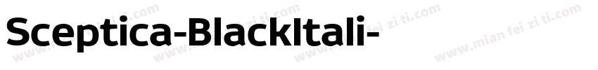 Sceptica-BlackItali字体转换