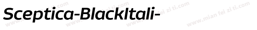 Sceptica-BlackItali字体转换
