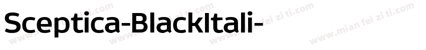 Sceptica-BlackItali字体转换