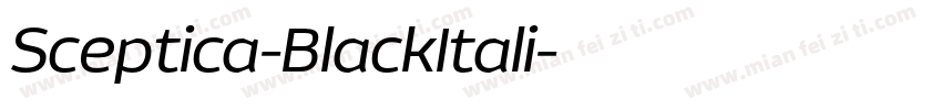 Sceptica-BlackItali字体转换