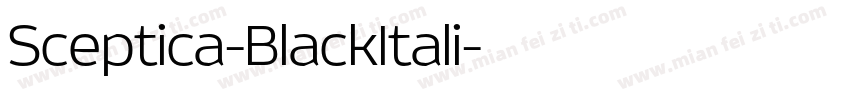 Sceptica-BlackItali字体转换