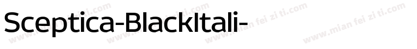 Sceptica-BlackItali字体转换