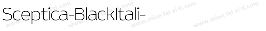 Sceptica-BlackItali字体转换