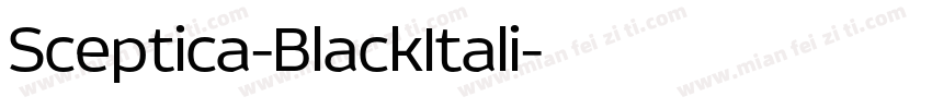 Sceptica-BlackItali字体转换