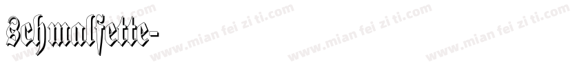 schmalfette字体转换