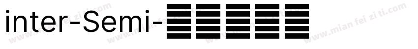 inter-Semi字体转换