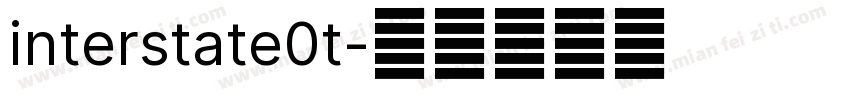 interstate0t字体转换