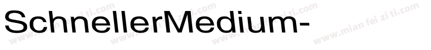 SchnellerMedium字体转换