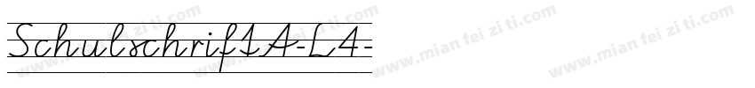 SchulschriftA-L4字体转换