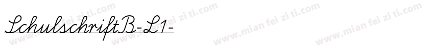 SchulschriftB-L1字体转换