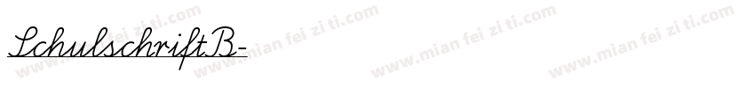 SchulschriftB字体转换