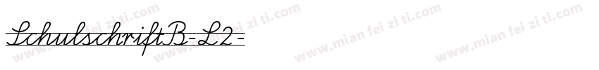 SchulschriftB-L2字体转换