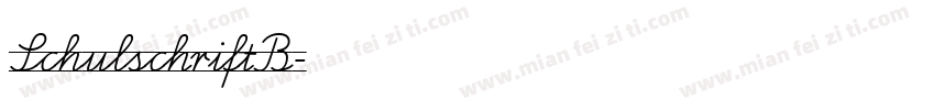 SchulschriftB字体转换