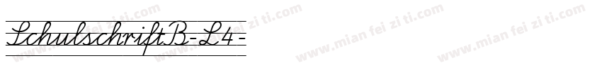 SchulschriftB-L4字体转换