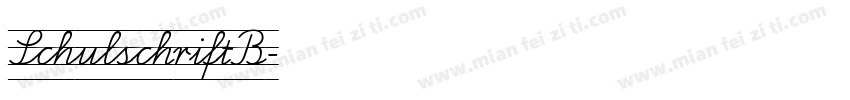 SchulschriftB字体转换