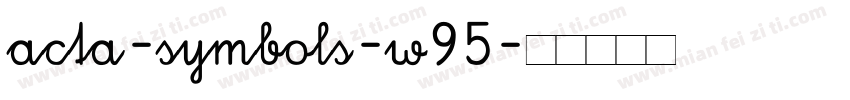 acta-symbols-w95字体转换