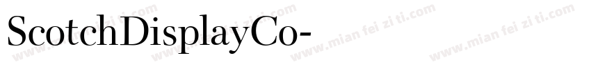 ScotchDisplayCo字体转换