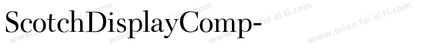 ScotchDisplayComp字体转换
