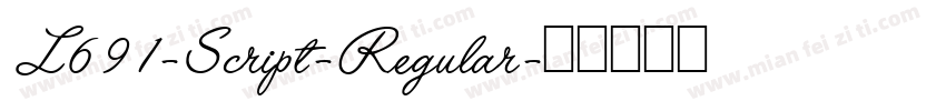 L691-Script-Regular字体转换