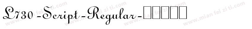 L730-Script-Regular字体转换