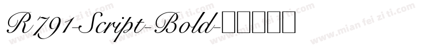 R791-Script-Bold字体转换