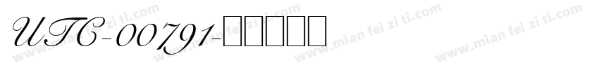 UTC-00791字体转换