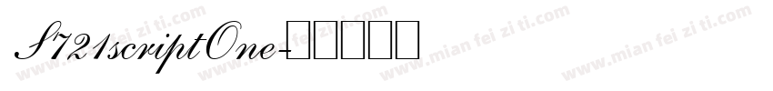 S721scriptOne字体转换