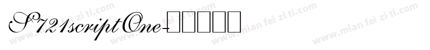 S721scriptOne字体转换