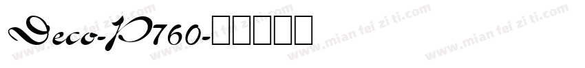 Deco-P760字体转换