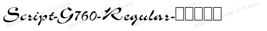 Script-G760-Regular字体转换