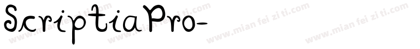 ScriptiaPro字体转换