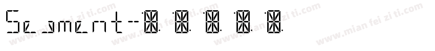 Segment字体转换