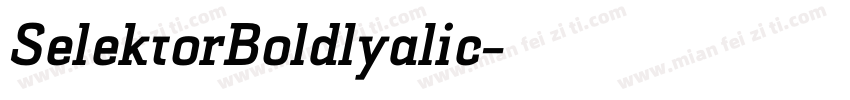 SelektorBoldlyalic字体转换