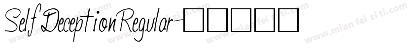 SelfDeceptionRegular字体转换