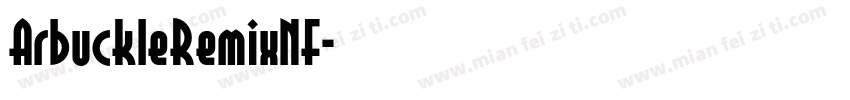 ArbuckleRemixNF字体转换