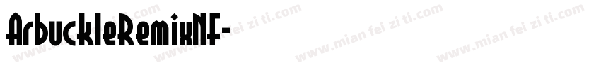 ArbuckleRemixNF字体转换
