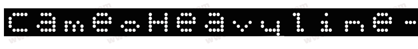 CameoHeavyline字体转换