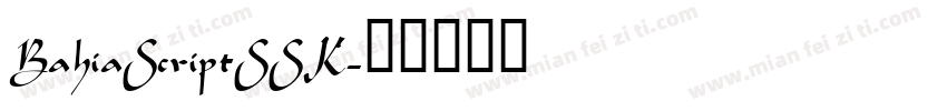 BahiaScriptSSK字体转换