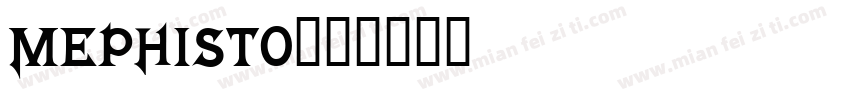 MEPHISTO字体转换