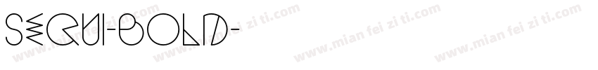 Sequi-Bold字体转换