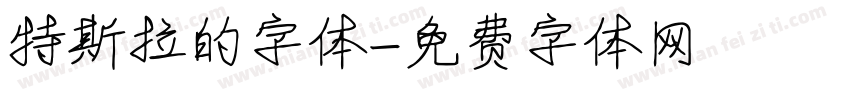 特斯拉的字体字体转换