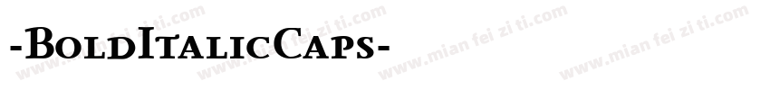 -BoldItalicCaps字体转换